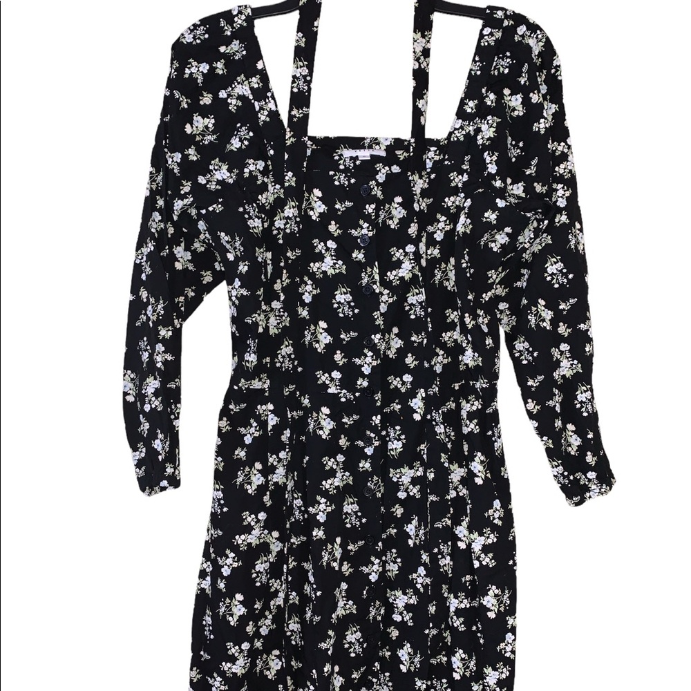Sold Vetta Capsule The square neck floral midi dress - Picture 3 of 8
